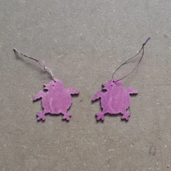 Hänge Kyckling, lila 2-pack