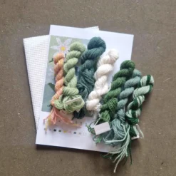 Jennys Vitsippa börs, broderikit