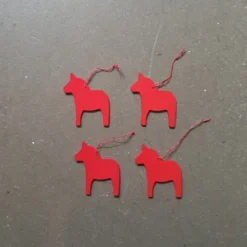 Julgranshänge häst, 4-pack