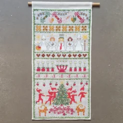 Julvepa med lucior, broderikit