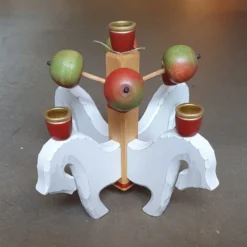 Ljusstake Fyrspann, vit
