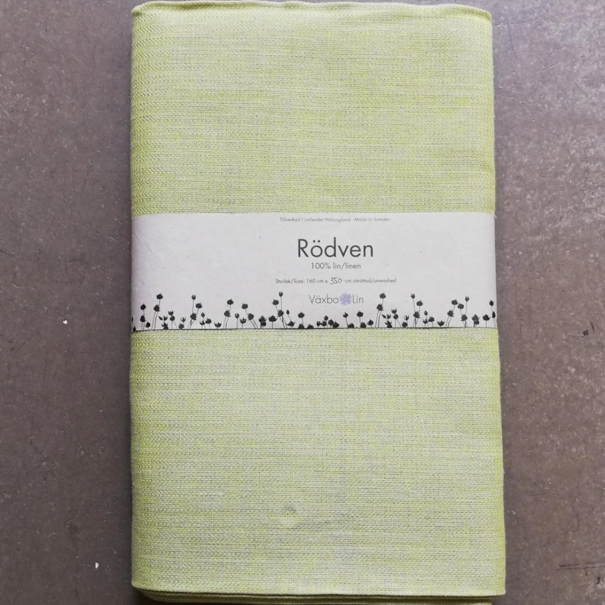 Rödven, lime duk