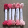 Ullgarn för broderi, rosa