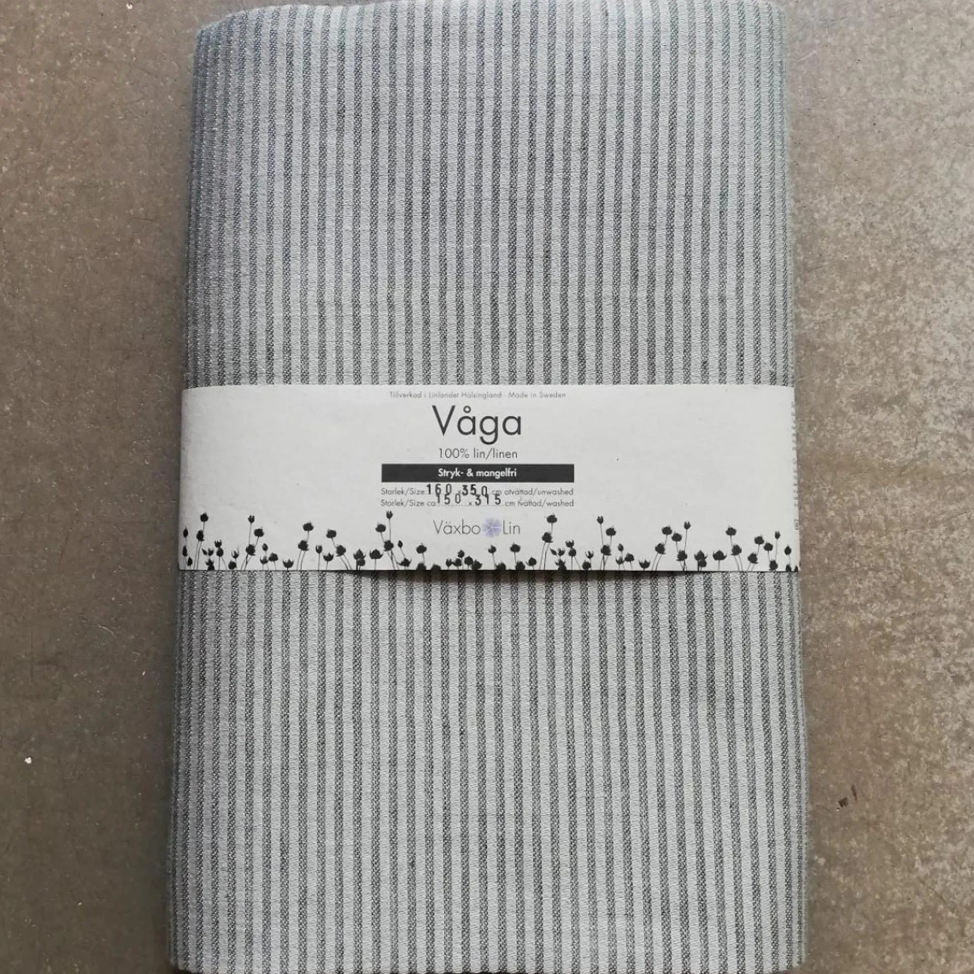 Våga, mossgrön duk